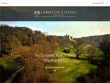 Tablet Screenshot of lambtonestates.com